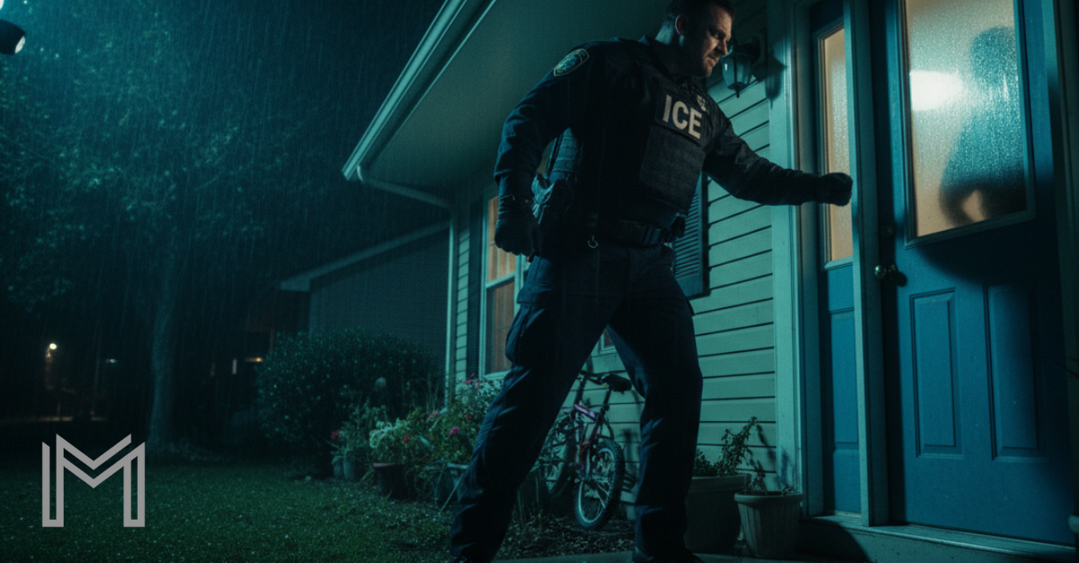 Immigration lawyer consulting a client about ICE detention